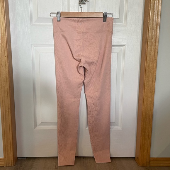 Koral Light Pink Croc Embossed Leggings - Picture 2 of 4